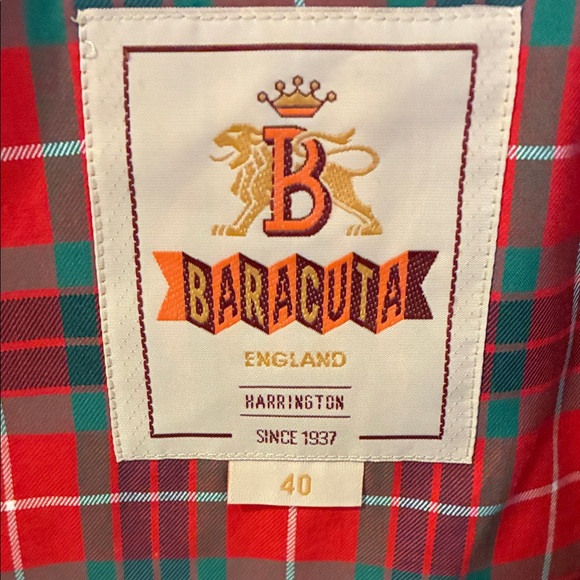 Barracuta G-9 “Harrington” Rain Jacket in Beige. Men’s 40. NWOT. - Picture 2 of 7